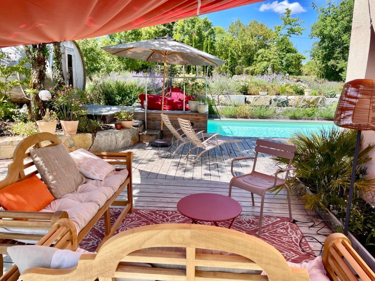 Maison d'Hôtes de Charme Le Clos de la Fontaine Piscine&SPA Labastide-Marnhac Extérieur photo