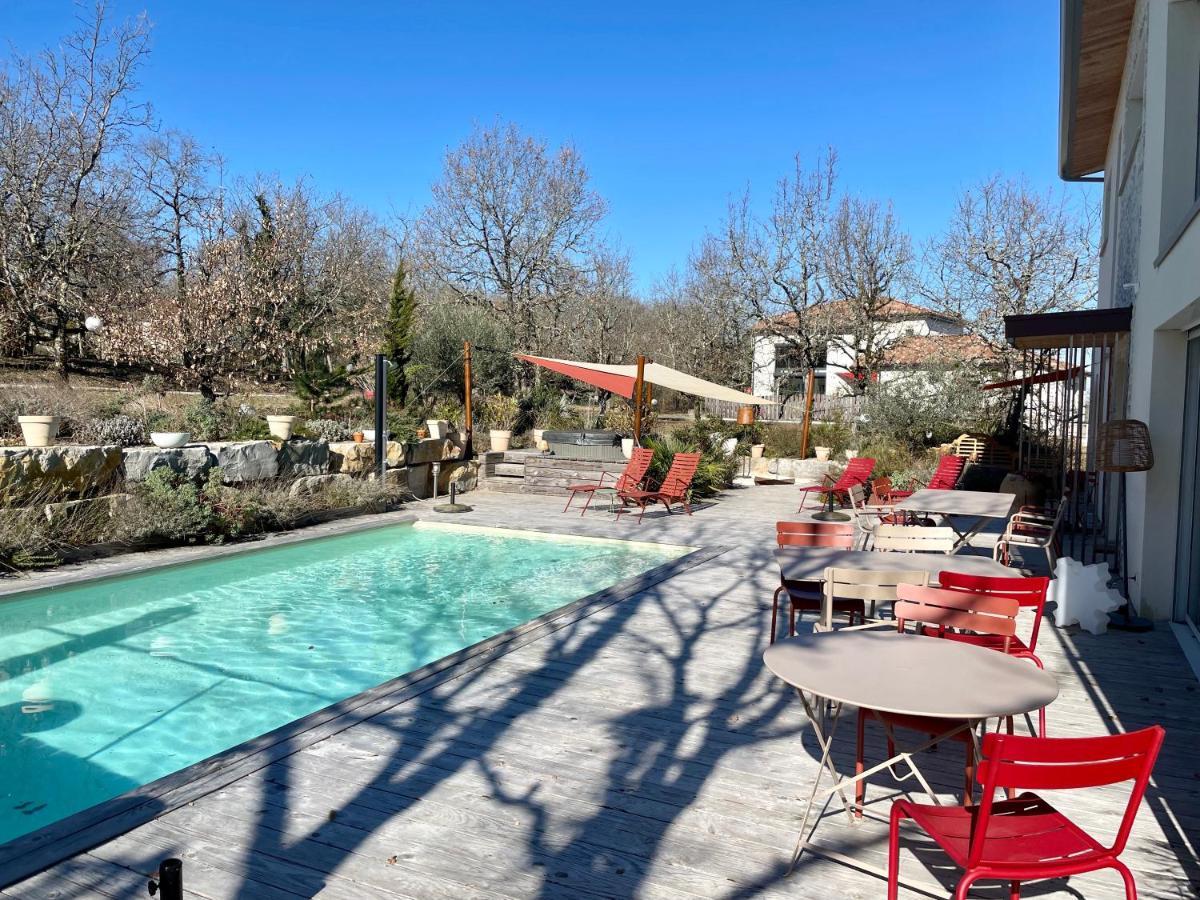 Maison d'Hôtes de Charme Le Clos de la Fontaine Piscine&SPA Labastide-Marnhac Extérieur photo